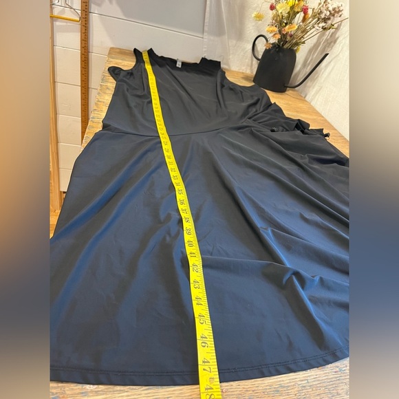 📍 🖤 Asymmetrical Sleeveless Black Dress – MARLA WYNNE🖤 size 2X - Picture 5 of 10